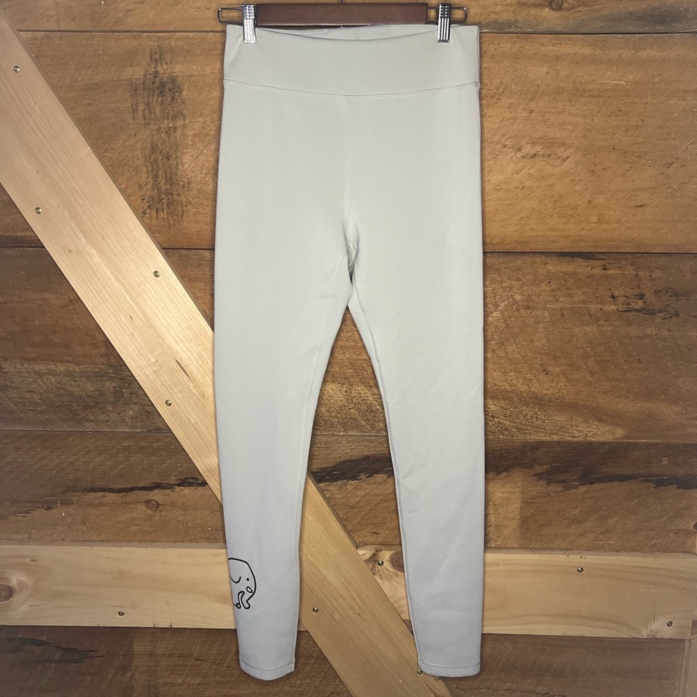 Ivory Ella Athletic Leggings Pants Elephant Black print Women’s Large - Picture 4 of 10